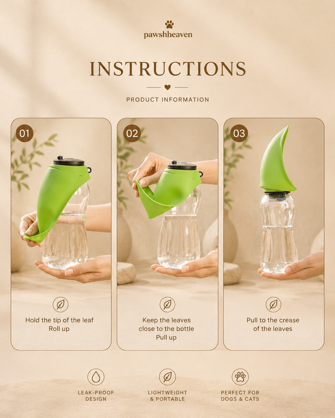 PawshSip™ Travel Bottle